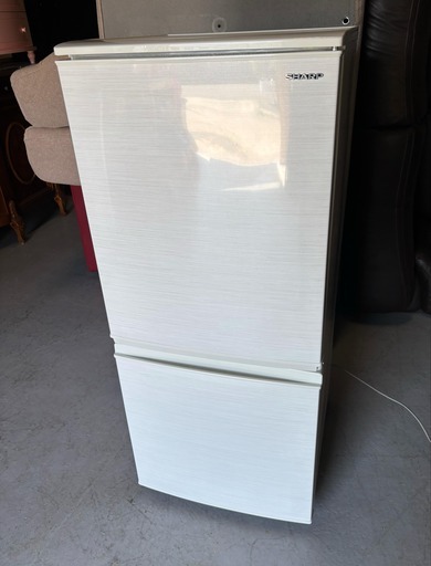 SHARP シャープ 冷蔵庫 2ドア 137L どっちもドア SJ-D14E-W 左開き 右開き 2019年製 Used/美品