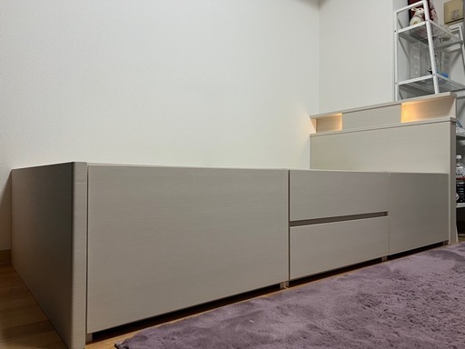 【価格交渉可】ニトリ　すのこチェストベッドフレーム