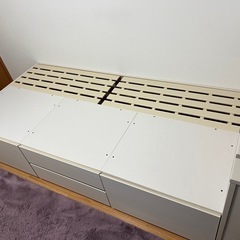 【価格交渉可】ニトリ　すのこチェストベッドフレームの画像