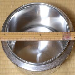 業務用 厨房機器　湯煎器　電気ウォーマー ステンレス 丸ポット スープケトル キッチンポット 20cm 18cm の画像
