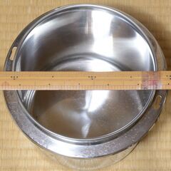 業務用 厨房機器　湯煎器　電気ウォーマー ステンレス 丸ポット スープケトル キッチンポット 20cm 18cm の画像