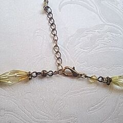 【終了・有難うございました‼】中古 イエロー系 アンティーク調ビーズネックレス 早い者勝ちです✨✨の画像