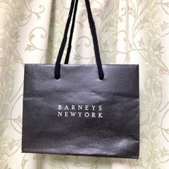 BARNEYS NEWYORK 黒ショップバッグ:紙袋:ブランド...