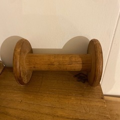 レトロ　アンティーク　木製糸巻　の画像