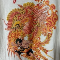 和柄メンズ半袖ONE PIECE　Ｔシャツ むかしむかし×ワンピ...