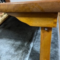 木製　座卓　折りたたみ式の画像