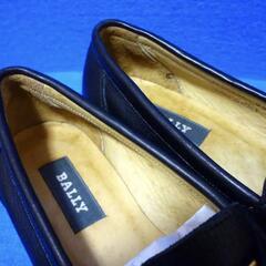 【BALLY】TEMPEST ブラックローファー ゴールド金具 23cmの画像