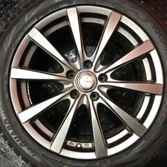 タイヤ走行短め【YK iG70 235/45R18】スタッドレス【GRASS 18インチ 7.5J5HPCD114.3+38】23年製 カムリ マークX レクサスIS/ES等　(VTP126)の画像