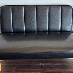【正規リペア済】unico ダイニングソファ ＆ 片アームソファ 2脚の画像