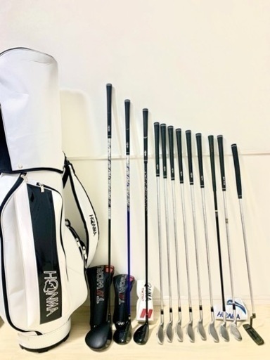 タイムセール！超豪華！美品☆ホンマ HONMA TOUR WORLD GS 757等 男性用ゴルフクラブ ホンマセット 2023年 ホンマ製 キャディバッグ付