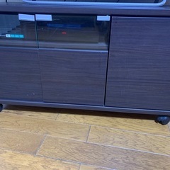 テレビボード　茶色　キャスター付き