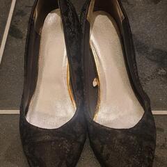 黒レース パンプス✨の画像