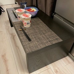 ドウシシャ　ローテーブル黒の画像