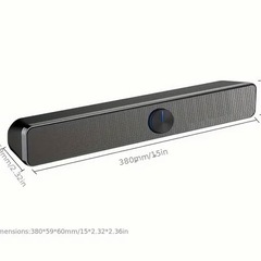 【新品】ホームスピーカーTVラップトップPCスマートフォン用USB有線コンピュータースピーカーホームシアターの画像