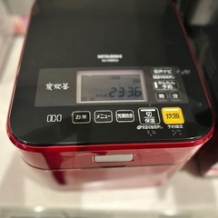 三菱★蒸気レス★炭炊窯5.5号炊きIH炊飯器の画像