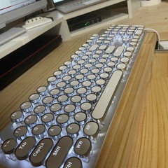 EWEADN スチームパンクタイプライターキーボード とマウスのセット