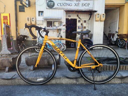 『ＳＡＬＥ　３０％』　美品　ロードバイク　７００Ｘ２３Ｃ　2x7変速　黄色　配達可能