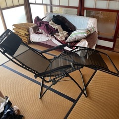 （受け渡し先決まりました）リクライニングメッシュチェアの画像