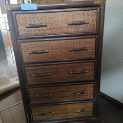 【条件あり】5段籐タンス