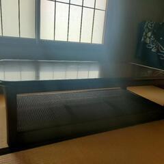 【条件あり】ガラステーブル(モリシゲ)