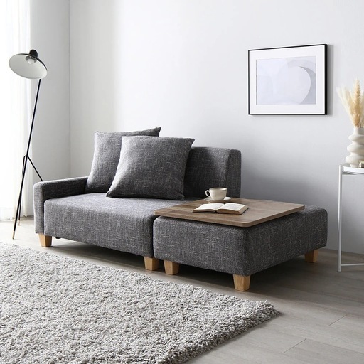 3月20日迄】グレー ソファセット クッション付き ソファ 3人掛け