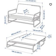 IKEA ソファベッド　ハッマルンの画像