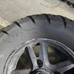 バイクタイヤ、ホイール3本セットの画像