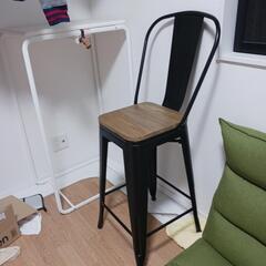 カウンターチェア　ハイチェア　きれい！木目あり！の画像