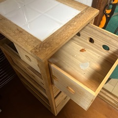 キャスター付き　キッチン収納　の画像