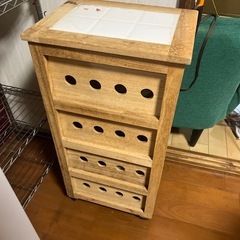 キャスター付き　キッチン収納　の画像