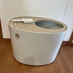 大型猫トイレ　上からトイレ アイリスオーヤマ