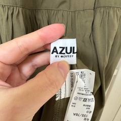 AZUL by moussy カーキシャツワンピースの画像