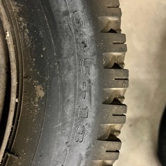 黒鉄ホイール　スパイクタイヤの画像