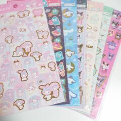 SAＮRIO シ－ルシ－ト「箔押しタイプ」7種類SET