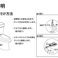 AQUATOWN電源不要のウォシュレット 未開封新品の画像