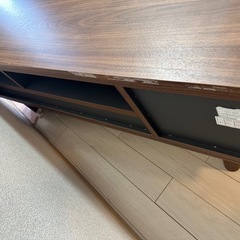 天然木材使用　テレビ台125cmの画像