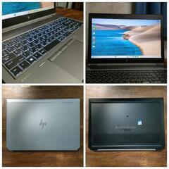 超高性能！hp Zbook core i7メモリ32GB グラボ搭載 ハイエンドビジネス・クリエイター・ゲーミングPCなどの画像