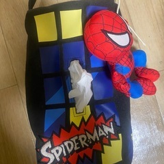 スパイダーマンティッシュ入れの画像