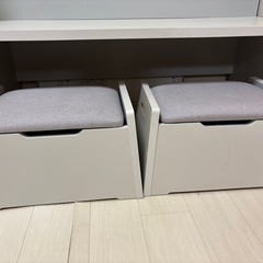 SHIRAIマミハピシリーズ　机＋イス２つの画像