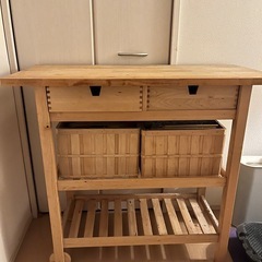 （お譲り先きまりました）IKEA収納ワゴン