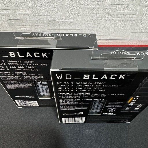 【3月限定割引 納品書あり】WD BLACK SN850X 4TB ヒートシンク搭載と非搭載の2枚セット
