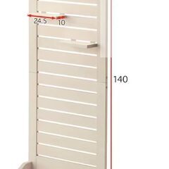 棚付き木製間仕切りパーテーション ＜幅６４ｃｍ＞