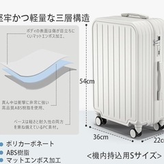 新品未使用未開封品です‼️ スーツケース 機内持ち込み キャリーケース キャリーバッグ USB充電ポート付き 超軽量 耐衝撃 大容量 静音 360度回転 ダブルキャスター TSAロック搭載 旅行 ビジネス 出張 修学 ピンクの画像