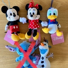 Disneyぬいぐるみ、4個セット