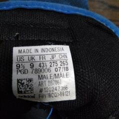 中古【adidas】アディダス スニーカー　27.5cm　青色の画像