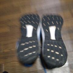 中古【adidas】アディダス スニーカー　27.5cm　青色の画像