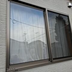 ペアガラス窓　アルミサッシ　お話し中
