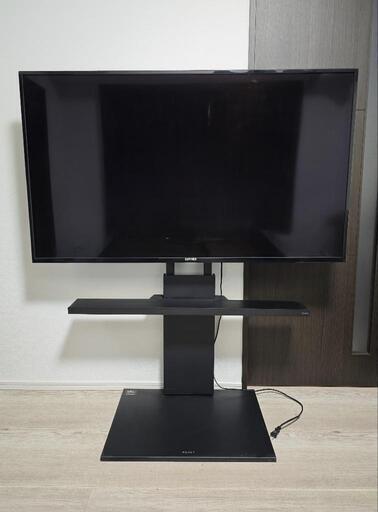 JAPANNEXT 55インチ 4Kモニター+EQUALS wall v2 テレビスタンド