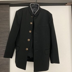 学生服　学ラン　男子学生用ズボン　黒　上下　155A ウエスト67