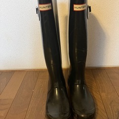 【お取引中】ハンター　レインブーツ　24cm　UK5